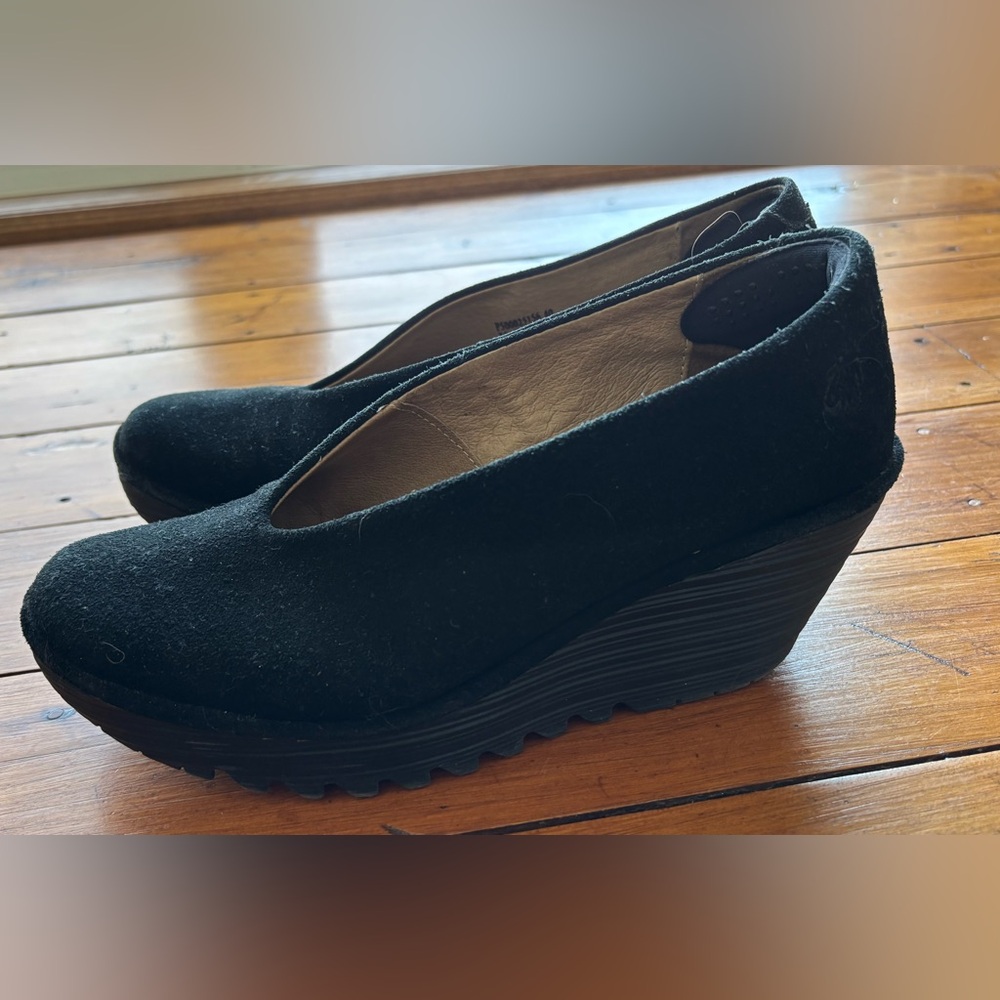 Fly London Wedge Suede Pumps